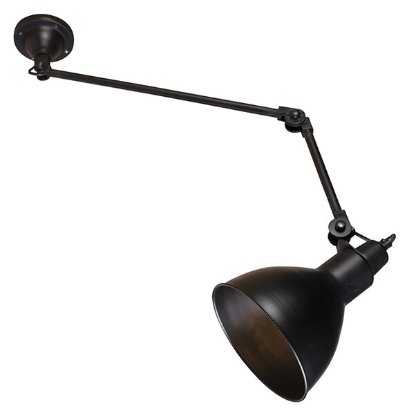 Inteligentna lampa ścienna czarna regulowana z WiFi A60 - Wye