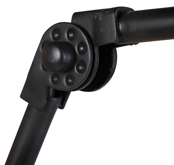 Industrialna lampa ścienna czarna regulowana - Wye