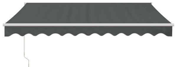 Zwijana markiza, antracytowa, 3x2,5 m, tkanina i aluminium