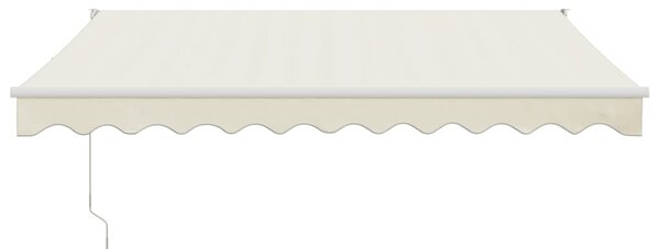 Zwijana markiza, kremowa, 3,5x2,5 m, tkanina i aluminium