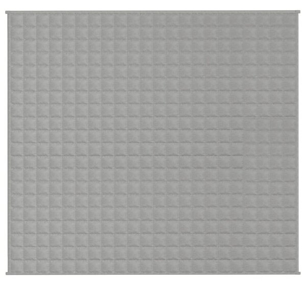 Koc obciążeniowy, szary, 200x220 cm, 9 kg, tkanina