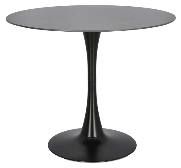 STÓŁ OKRĄGŁY Simplet Skinny Premium czarny SPIEK MARMUR 90cm