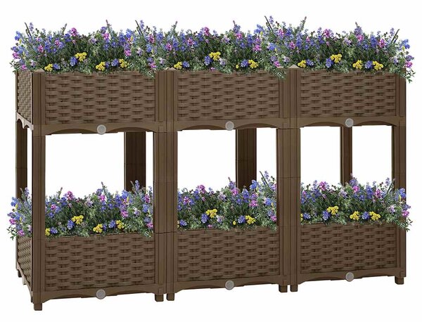 Donica do podniesionej rabaty, 120x40x71 cm, polipropylen