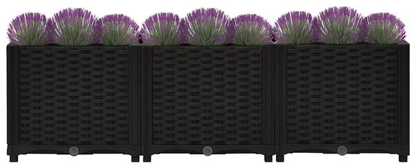 Donica do podniesionej rabaty, 120x40x38 cm, polipropylen