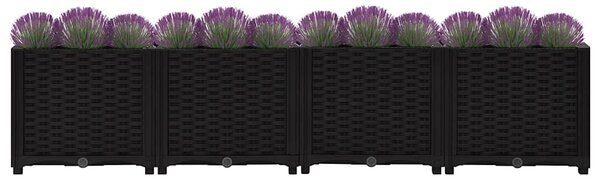 Donica do podniesionej rabaty, 160x40x38 cm, polipropylen