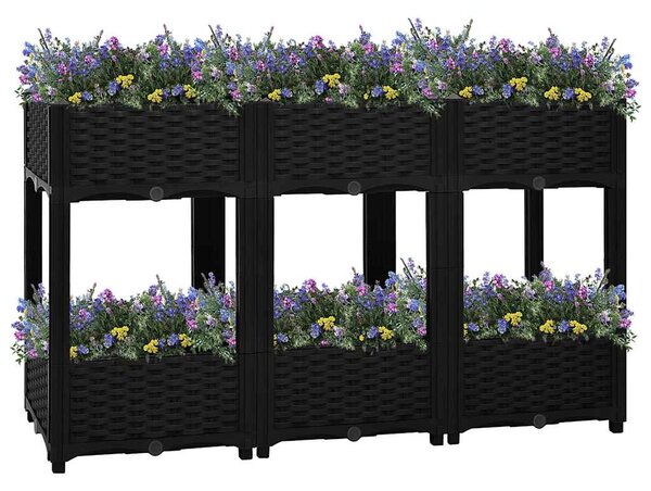 Donica do podniesionej rabaty, 120x40x71 cm, polipropylen