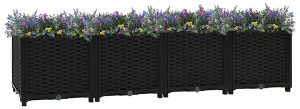 Donica do podniesionej rabaty, 160x40x38 cm, polipropylen