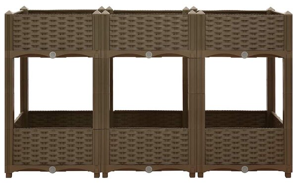 Donica do podniesionej rabaty, 120x40x71 cm, polipropylen