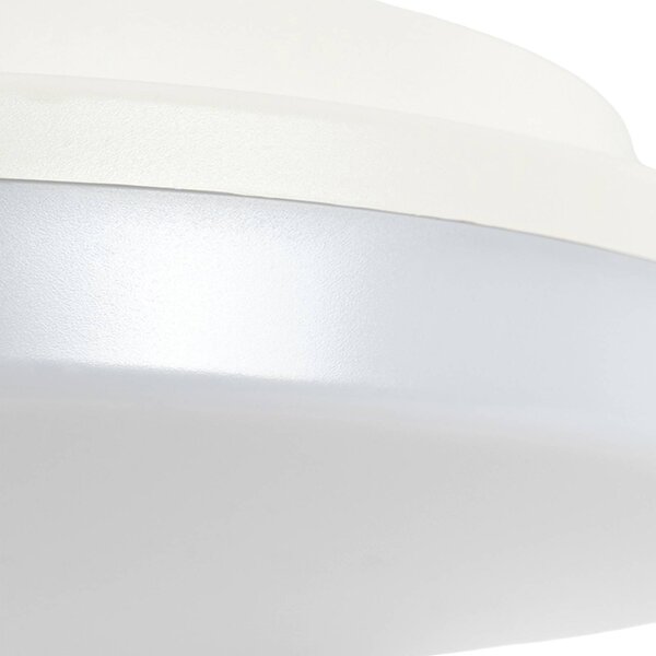 Prios Artin lampa sufitowa, czujnik, okrągła 22 cm PRIOS, biały / opal, łazienka, tworzywo sztuczne, nowoczesny