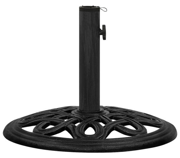 Podstawa pod parasol, czarna, 44x44x32 cm, żeliwo