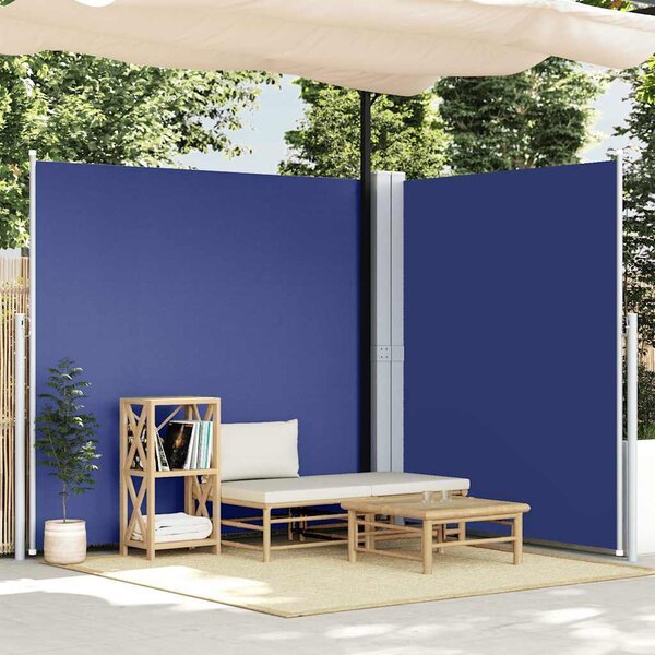 Zwijana markiza boczna, niebieska, 200 x 600 cm