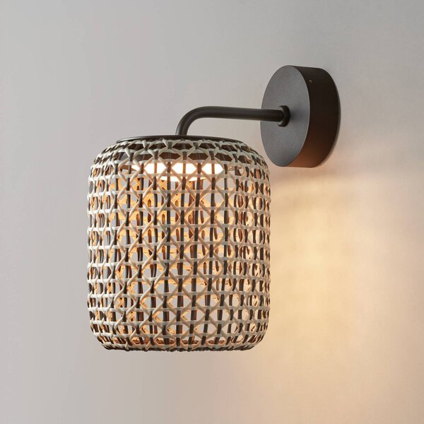 Bover Kinkiet zewnętrzny LED Nans A, możliwość ściemniania, brązowy / rdzawy, stal szlachetna, design