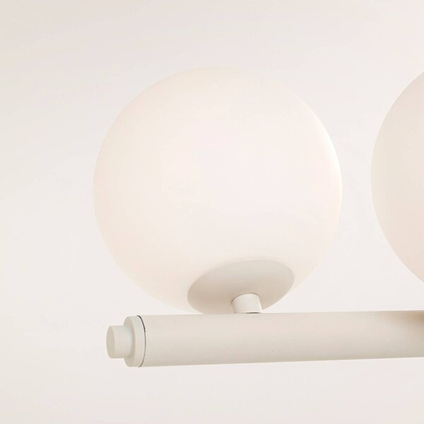 KARE Lampa wisząca szklana Scala Balls, możliwość ściemniania, kremowy / amber, salon / jadalnia, szkło, design