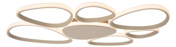 Lucide Lampa sufitowa LED Samling, możliwość ściemniania, kremowy / amber, salon / jadalnia, metal, nowoczesny