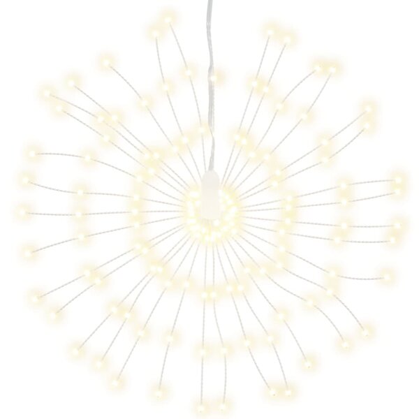 Ozdoby świąteczne, 140 lampek LED, 8 szt., ciepła biel, 17 cm