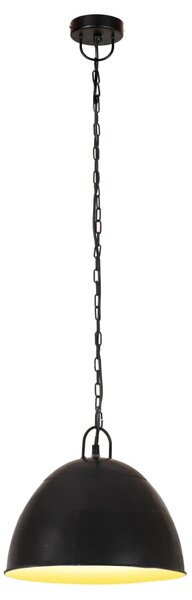 Industrialna lampa wisząca, 25 W, czarna, okrągła, 31 cm, E27