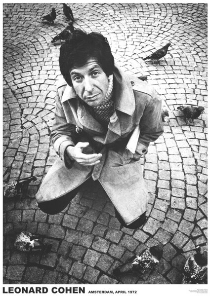 Plakat, Obraz Leonard Cohen - Amsterdam 72, (59.4 x 84 cm)