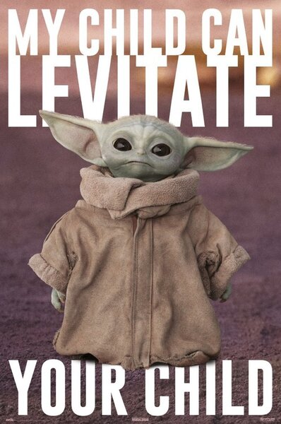 Plakat, Obraz Star Wars The Mandalorian - Baby Yoda, (61 x 91.5 cm)