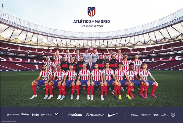 Plakat, Obraz Atletico Madrid 2019 2020 - Team