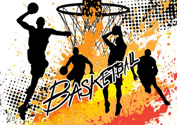 Plakat, Obraz Basketball - Colour Splash, (91.5 x 61 cm)