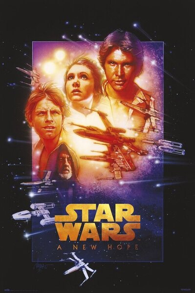 Plakat, Obraz Star Wars cz Iv - Nowa nadzieja, (61 x 91.5 cm)