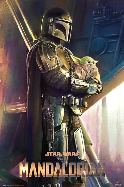 Plakat, Obraz Star Wars The Mandalorian - Klan dw ch