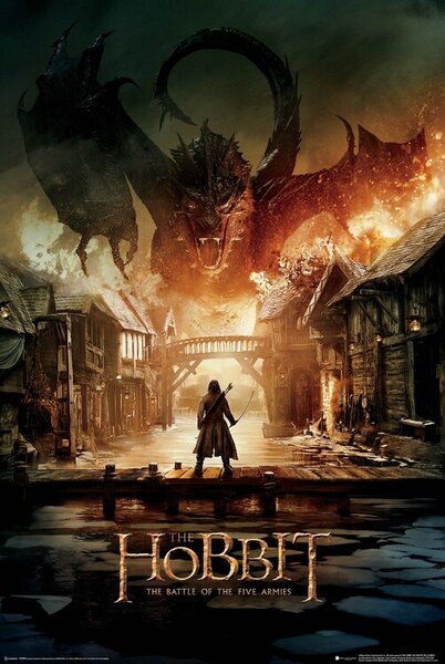 Plakat, Obraz Hobbit - Smaug
