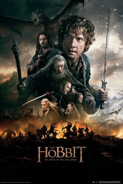 Plakat, Obraz Hobbit Bitwa Pi ciu Armii
