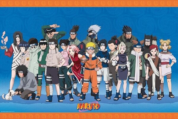 Plakat, Obraz Naruto - Konoha Ninjas, (91.5 x 61 cm)