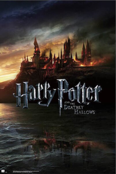 Plakat, Obraz Harry Potter - Burning Hogwarts, (61 x 91.5 cm)