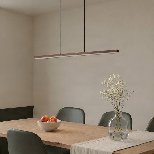 Lampa wisząca Solvar Lucande, możliwość ściemniania, brązowy / rdzawy, salon / jadalnia, metal