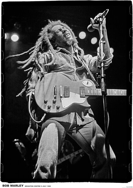 Plakat, Obraz Bob Marley - Brighton, (59.4 x 84.1 cm)