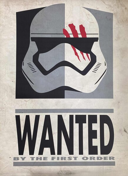 Plakat, Obraz Star Wars - Wanted Trooper