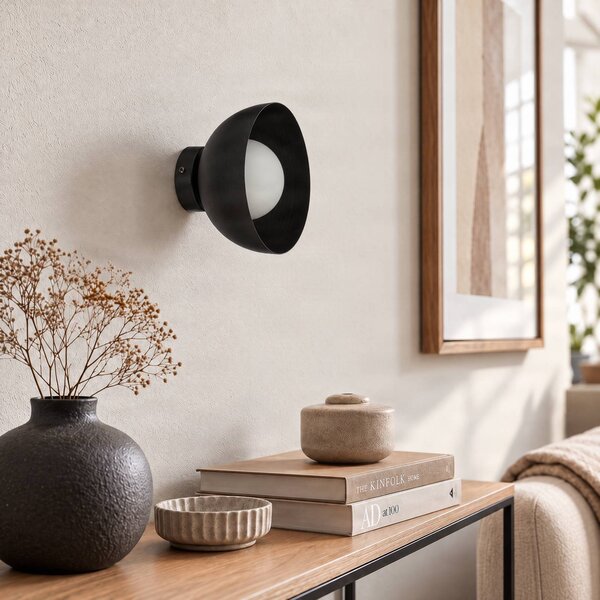 Kinkiet Bibi K1 EMIBIG LIGHTING, możliwość ściemniania, czarny, salon / jadalnia, szkło, nowoczesny