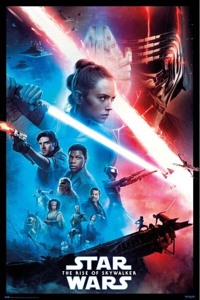 Plakat, Obraz Star Wars Ix Rise of the Skywalker - One Sheet, (61 x 91.5 cm)