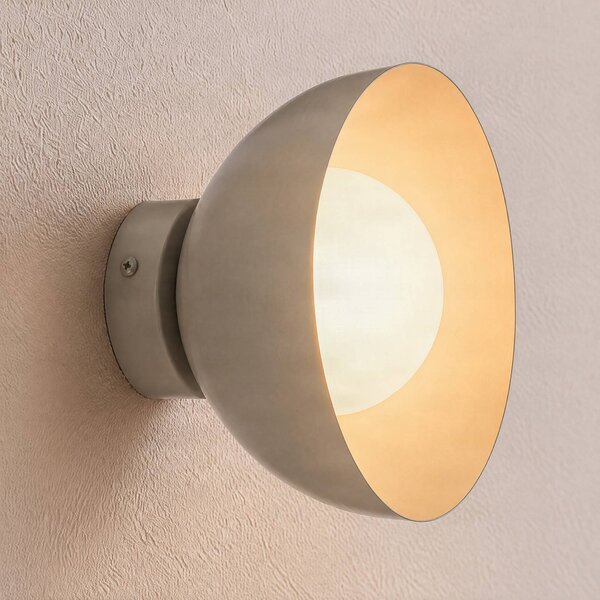 Kinkiet Bibi K1 EMIBIG LIGHTING, możliwość ściemniania, aluminiowy / szary / cynkowy, salon / jadalnia, szkło, nowoczesny