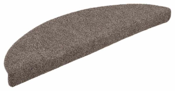 Maty na schody samoprzylepne 15 szt. 65x21x4 cm beżowe półokrągłe duże