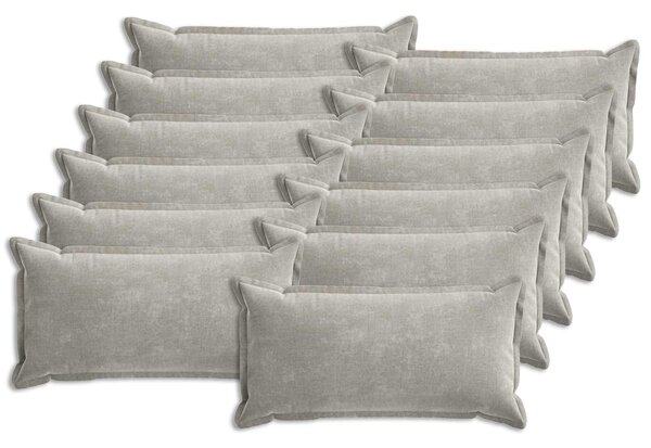 Poszewka na poduszkę 12 pcs HOUTEN jasnoszary 40 x 80 cm