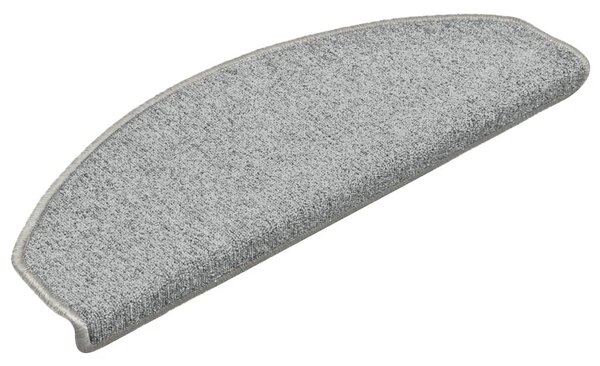 Maty na schody 15 szt. 65x24x4 cm Jasnoszare Półokrągłe Duże