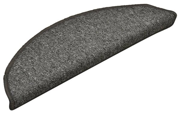 Maty na schody 15 szt. 56x17x3 cm Ciemnoszary Półokrągły