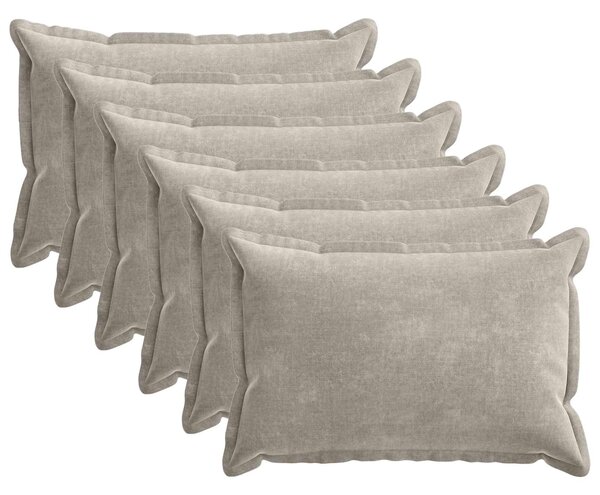 Poszewka na poduszkę 6 pcs HOUTEN jasnoszary 50 x 70 cm