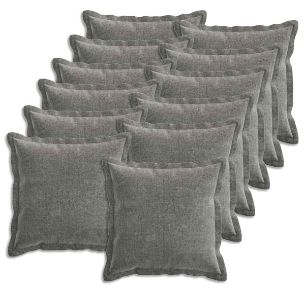 Poszewka na poduszkę 12 pcs HOUTEN ciemnoszary 50 x 50 cm