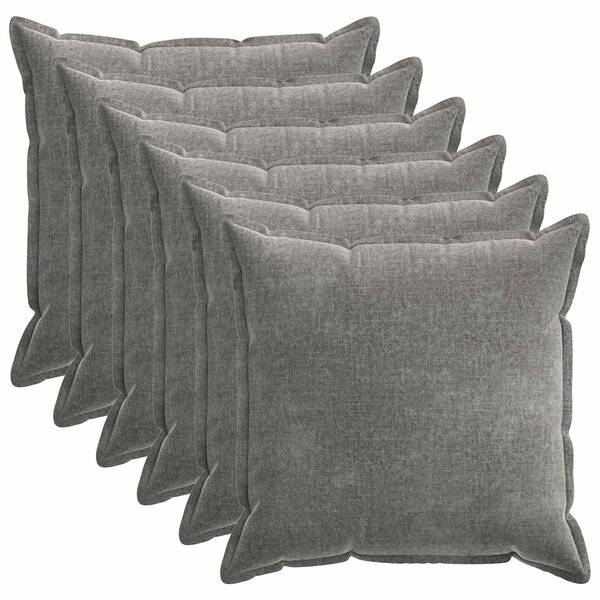 Poszewka na poduszkę 6 pcs HOUTEN ciemnoszary 70 x 70 cm