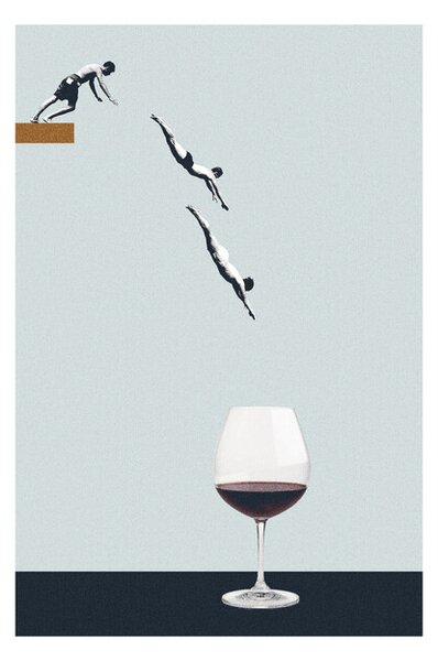 Plakat, Obraz Maarten L on - Your friends in a glass