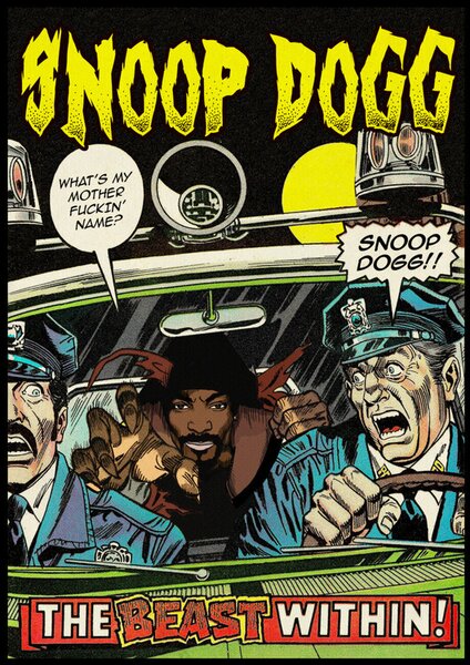 Plakat, Obraz Ads Libitum - Dangerous Dogg, (40 x 60 cm)