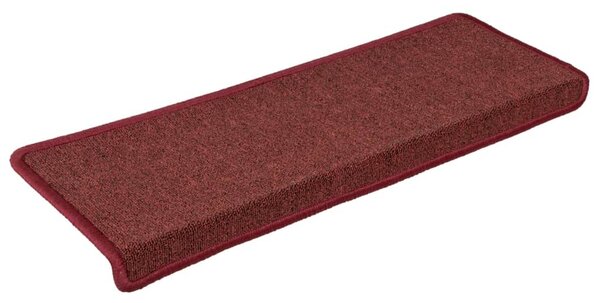 Maty na schody 15 szt. 65x21x4 cm Bordeaux Rectangular Edge
