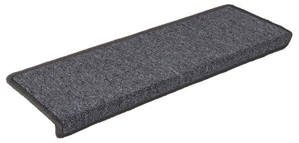 Maty na schody 15 szt. 65x21x4 cm Ciemnoszary prostokątny brzeg