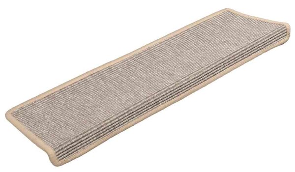 Maty na schody 15 szt. 65x21x4 cm Srebrne prostokątne krawędzie