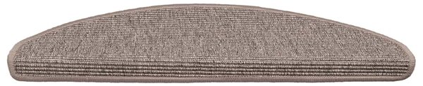 Maty na schody 15 szt. 65x21x4 cm Ciemnobeżowe półokrągłe duże
