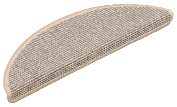 Maty na schody 15 szt. 56x17x3 cm Srebrne półokrągłe